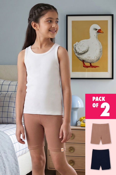 Buy Zivame Girls Solid Undershorts (Pack of 2) - Multicolor